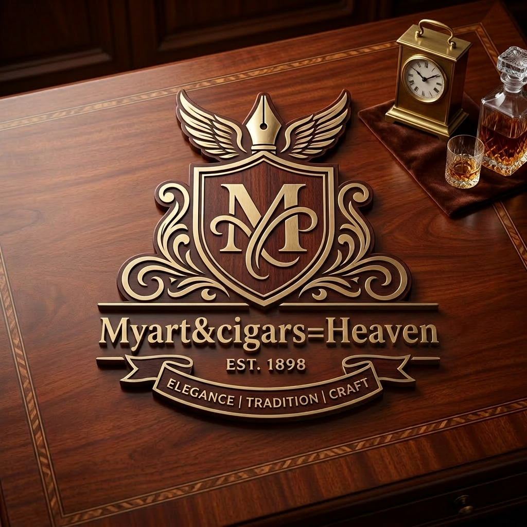Logo text: Myart&cigars=Heaven
